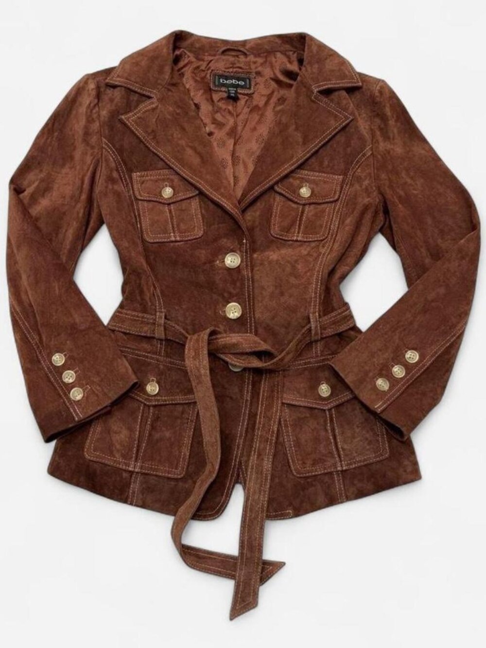 Bebe Women's Brown Suede Jacket - XS
